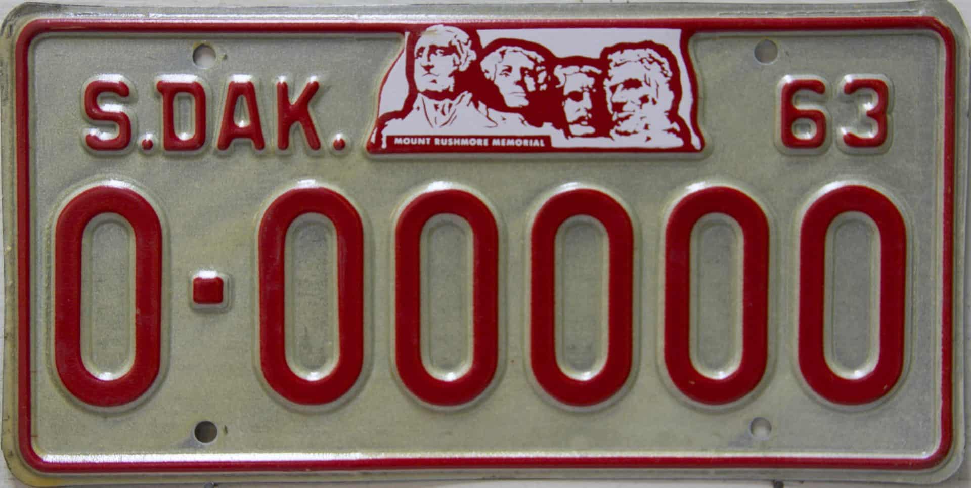 1963 Sample License Plates Great American Plates