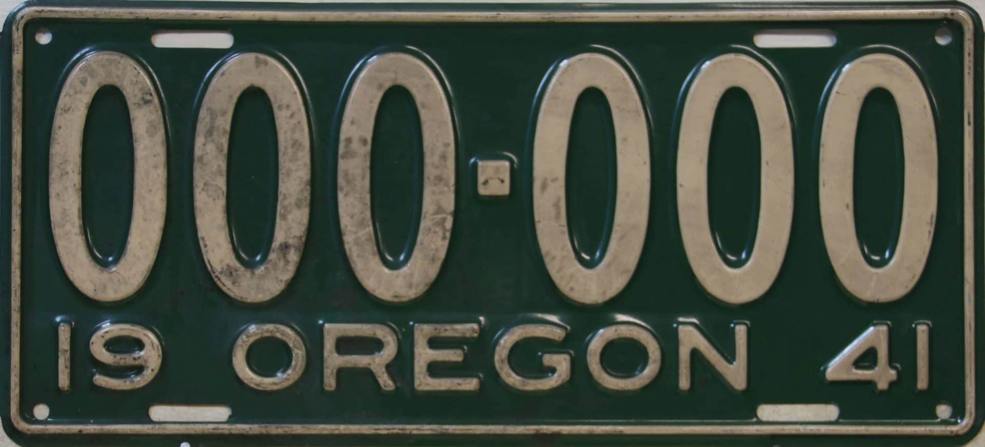 1941 Sample License Plates Great American Plates