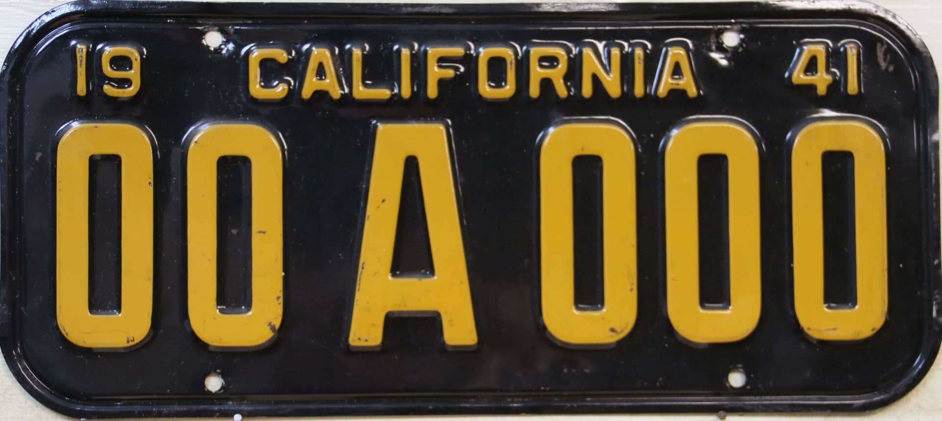 1941 Sample License Plates Collection Great American Plates