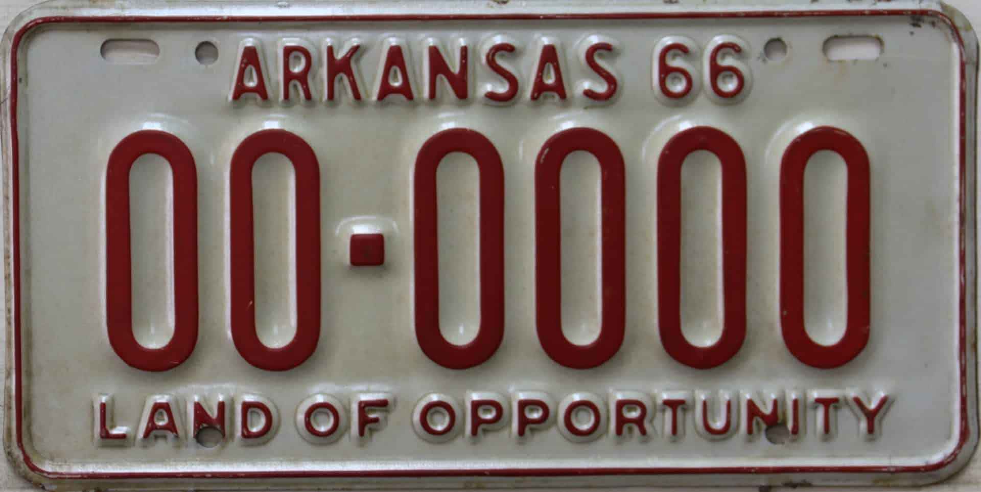 Arkansas Sample License Plates Collection Great American Plates