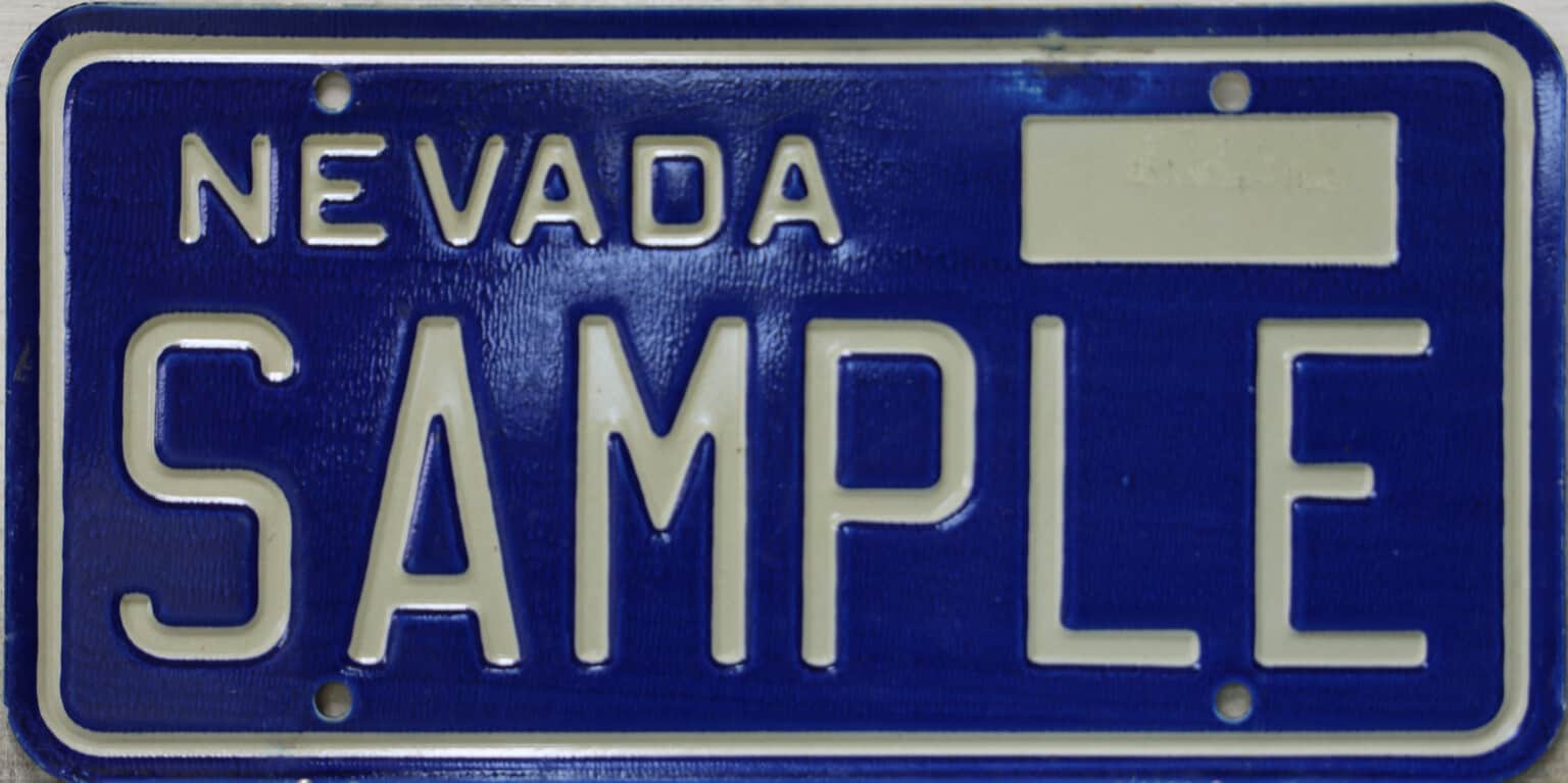 Sample Nevada Great American Plates