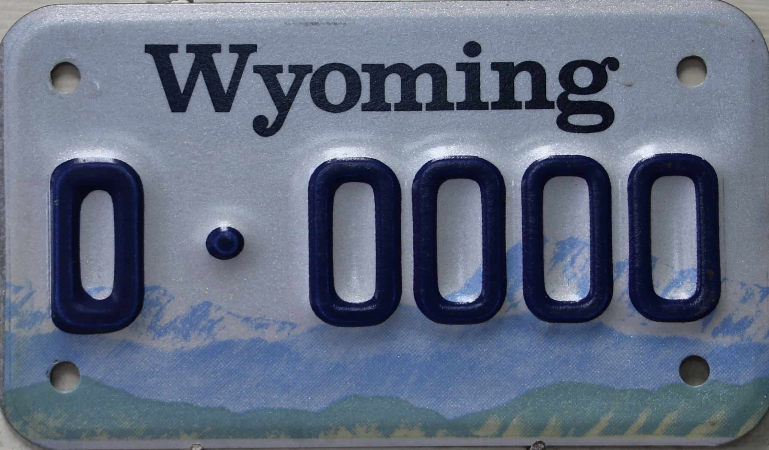 0 0000 Wyoming Great American Plates