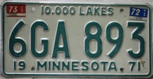 6GA 893 - Minnesota - 1973