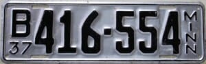 B416 554 Pair - Minnesota - 1937