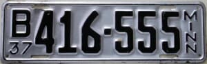 B416 555 Pair - Minnesota - 1937